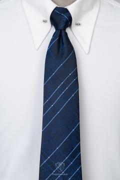 Cà Vạt xanh đen sọc sáng TGC357