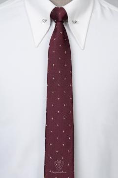 Cà Vạt đỏ đô họa tiết nhỏ TGC359