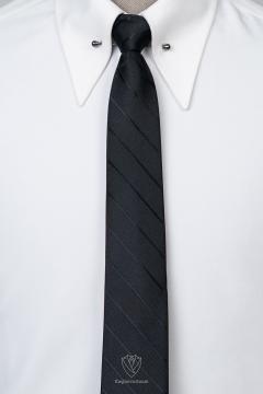 Cà Vạt đen sọc ẩn TGC365