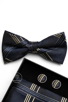 Set Phụ Kiện Xanh Đen Viền Sọc Kem TGCB13