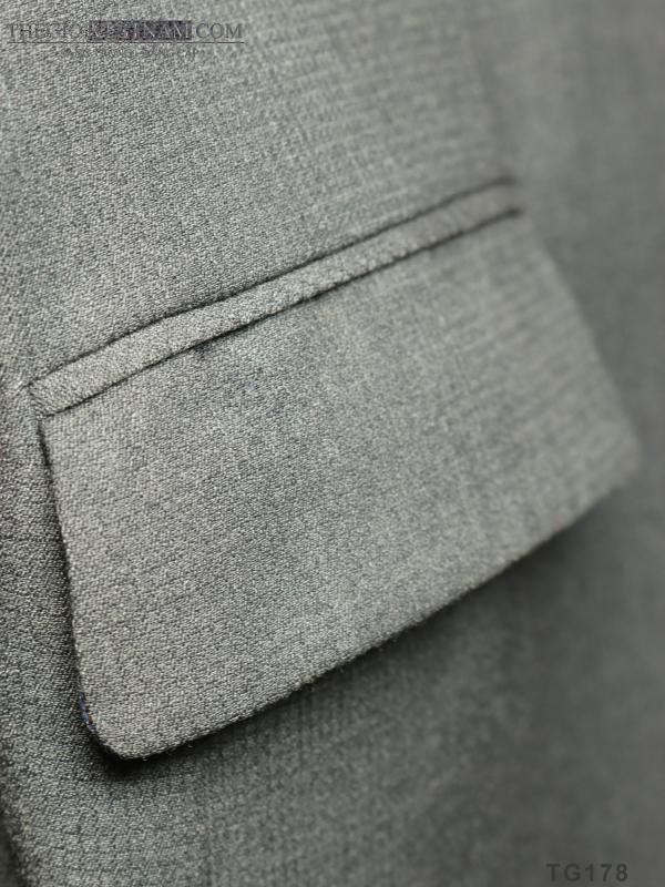 Bộ Suit Xám Tiêu Gân Hai Nút TGS178 - hình 3