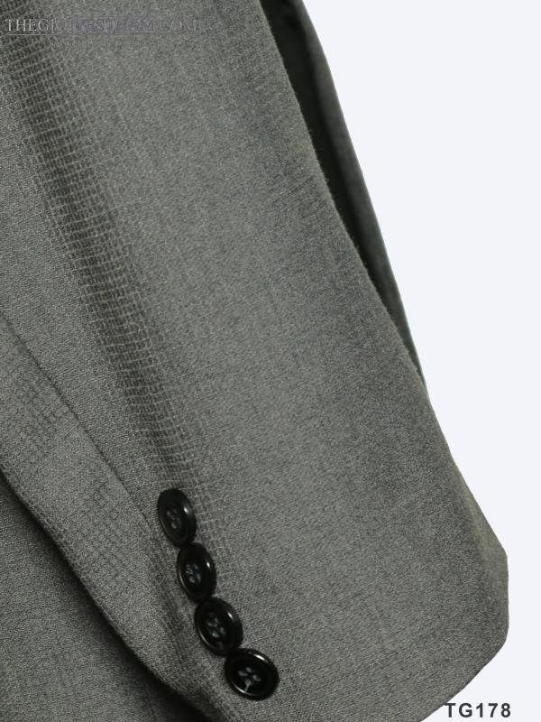 Bộ Suit Xám Tiêu Gân Hai Nút TGS178 - hình 2