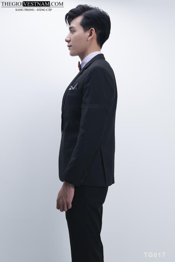 Bộ Suit Đen Thun Modern Fit TGS017 - hình 3