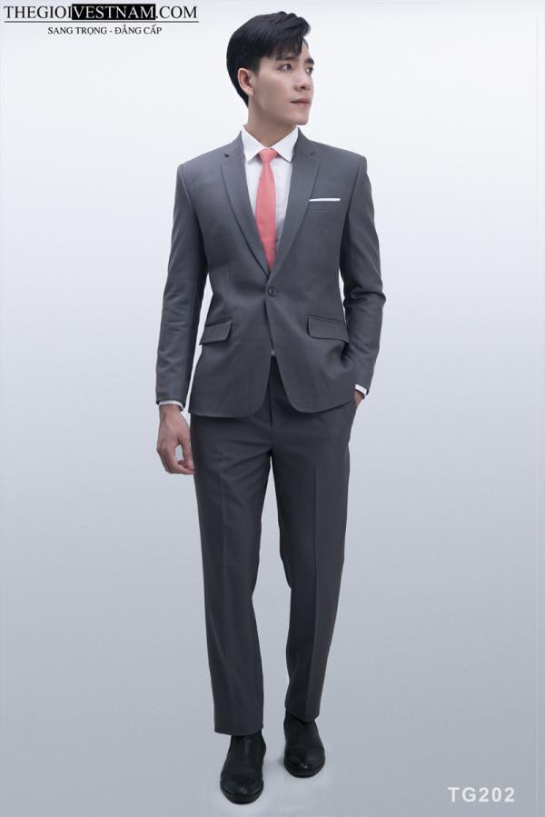 Bộ Suit Xám Khói Modern Fit TGS201 - hình 2