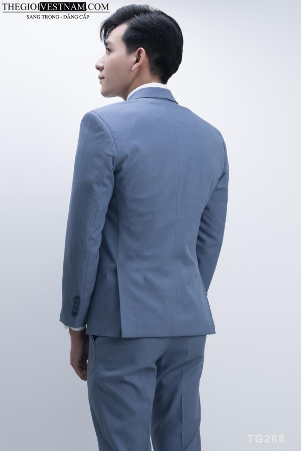 Bộ Suit Xanh Biển Nhạt Modern Fit TGS268 - hình 3
