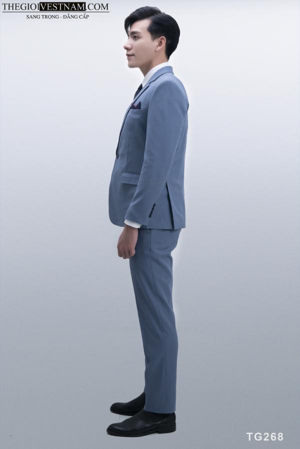 Bộ Suit Xanh Biển Nhạt Modern Fit TGS268 - hình 4