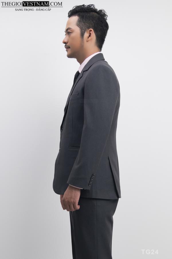 Bộ Suit Xám Đậm Classic Fit TGS24 - hình 3