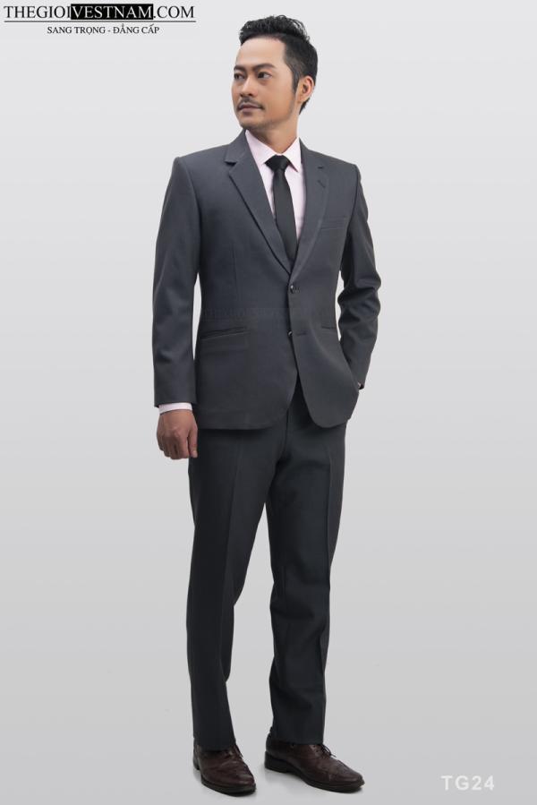 Bộ Suit Xám Đậm Classic Fit TGS24 - hình 4