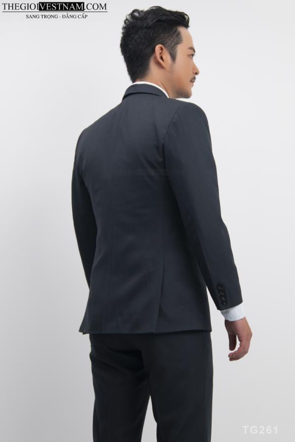 Bộ Suit Xám Xanh Denim Classic Fit TGS261 - hình 3