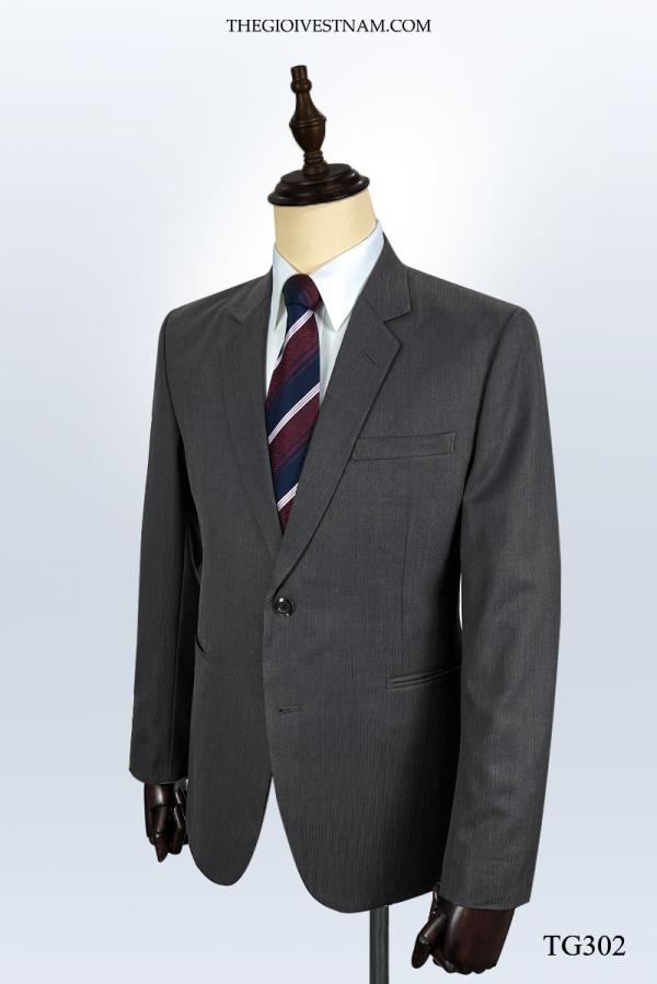 Bộ Suit Xám Tro Sọc Nhuyễn Classic Fit TGS302 - hình 2