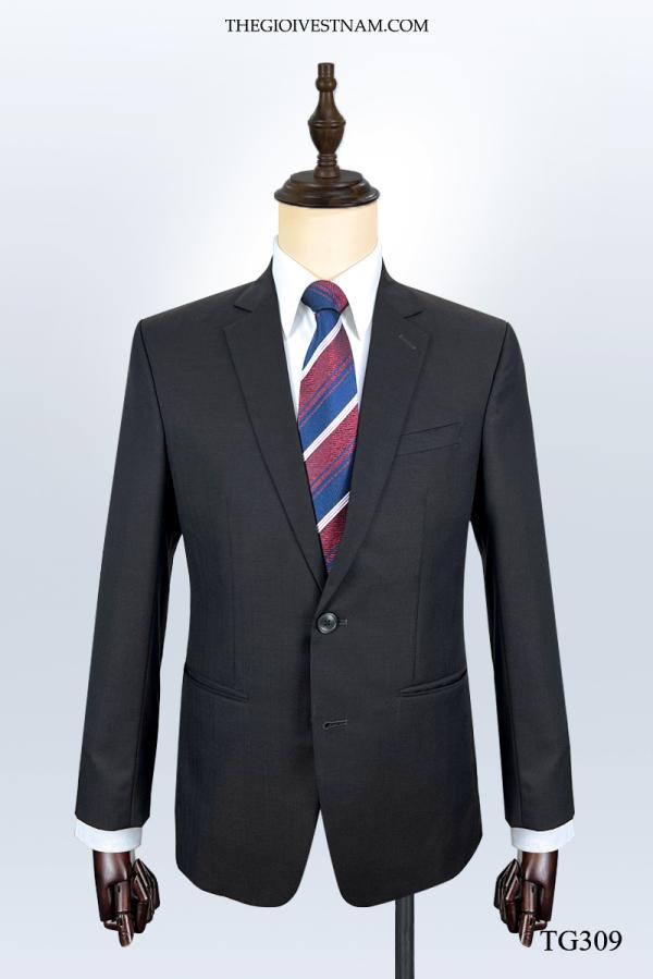 Bộ suit xám nâu hai nút TGS309 - hình 1