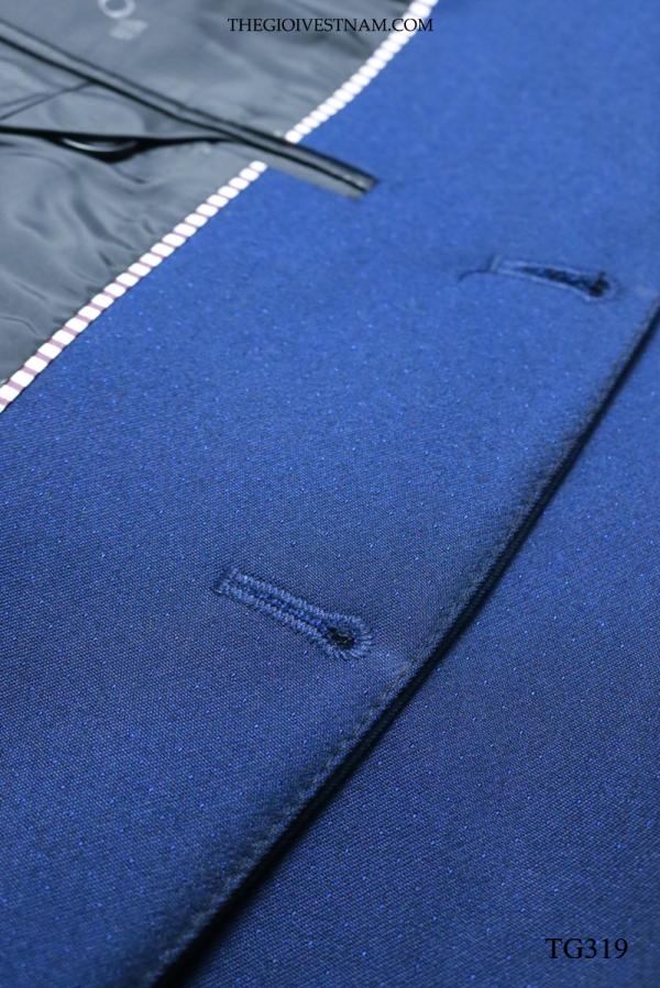 Bộ Suit Xanh Đen Chấm Bi Sáng Classic Fit TGS319 - hình 3