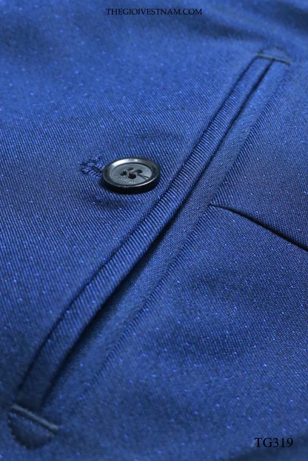 Bộ Suit Xanh Đen Chấm Bi Sáng Classic Fit TGS319 - hình 4