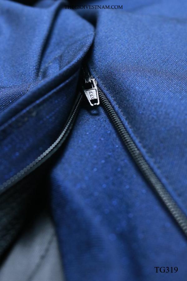 Bộ Suit Xanh Đen Chấm Bi Sáng Classic Fit TGS319 - hình 5