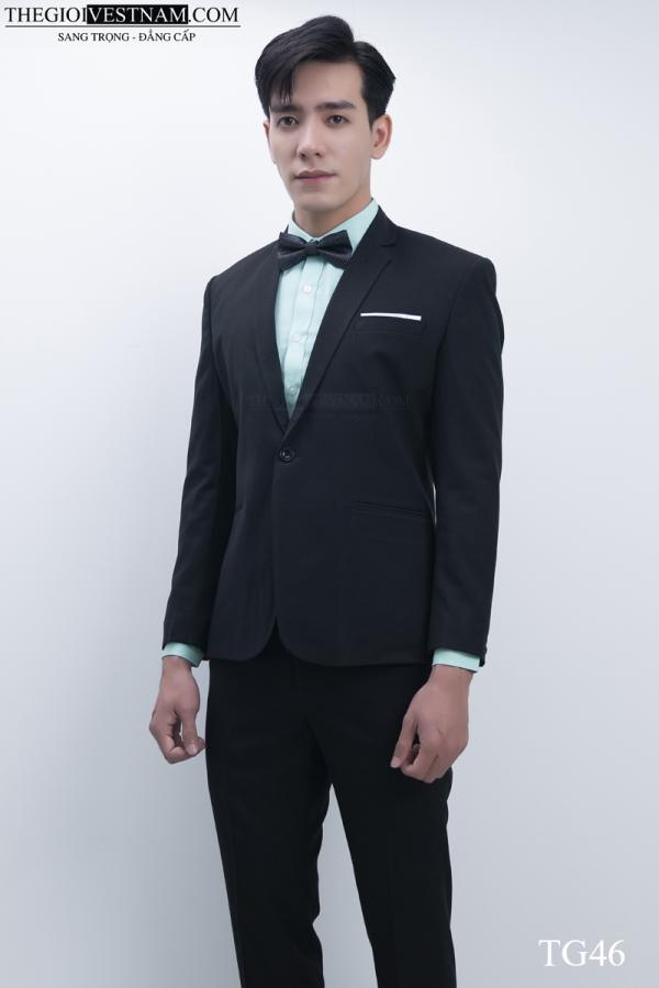 Bộ Suit Đen Dày Modern Fit TGS46 - hình 2