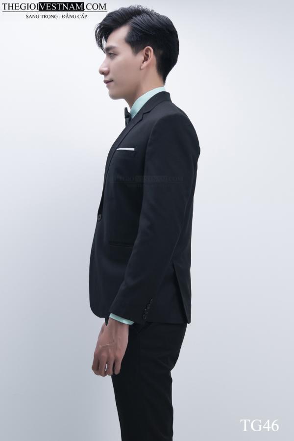 Bộ Suit Đen Dày Modern Fit TGS46 - hình 3