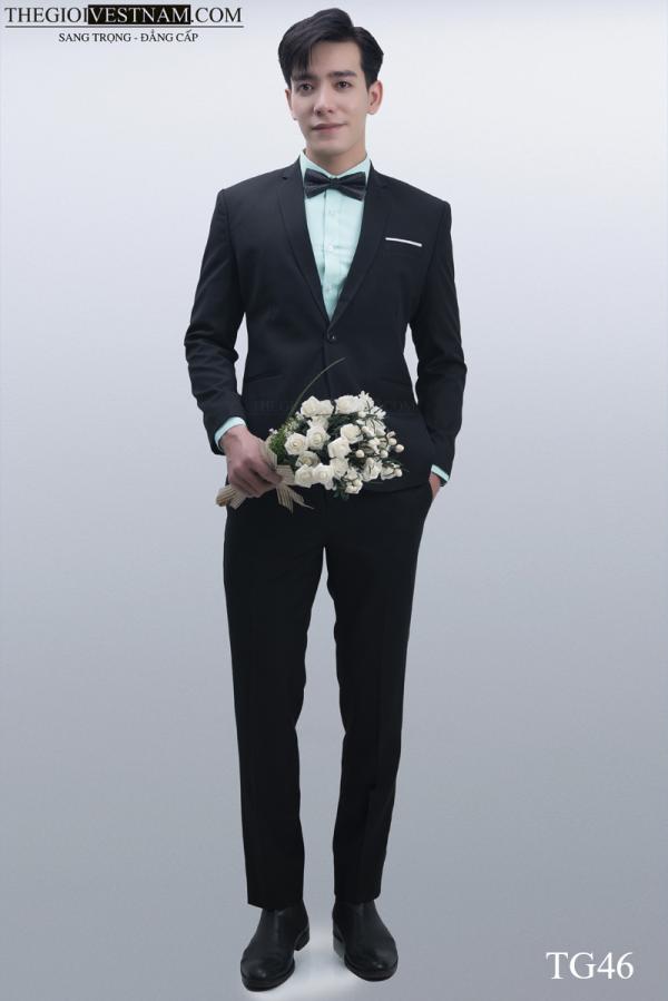 Bộ Suit Đen Dày Modern Fit TGS46 - hình 1