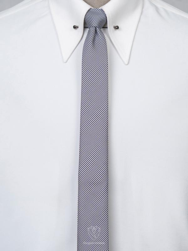 Cà Vạt Họa Tiết Trắng Đen TGC350 - hình 1