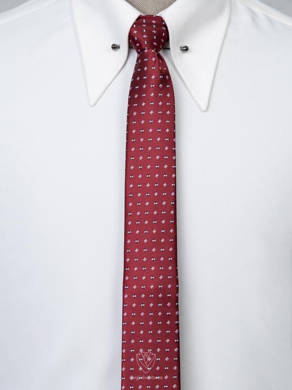 Cà Vạt đỏ đô ô vuông nhỏ TGC364 - hình 1