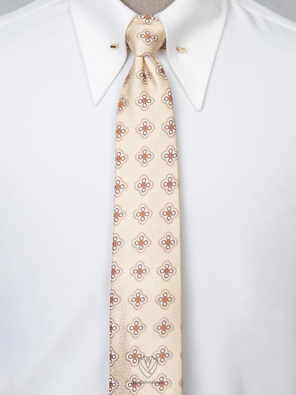 Cà Vạt tone kem hoa văn TGC367 - hình 1