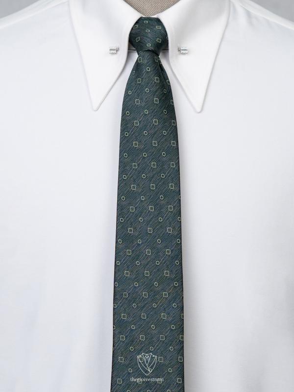 Cà Vạt Đỏ Gạch Phối Hoa TGC383 - hình 1