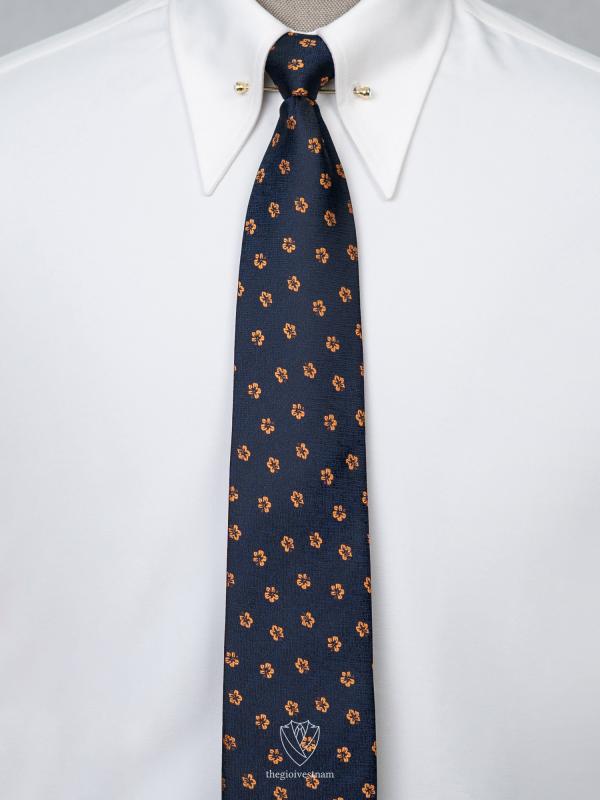 Cà Vạt Xanh Navy Caro Nhỏ TGC380 - hình 1