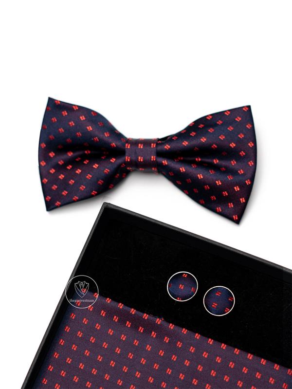 Set Phụ Kiện Đỏ Sọc Tím TGCB04 - hình 1