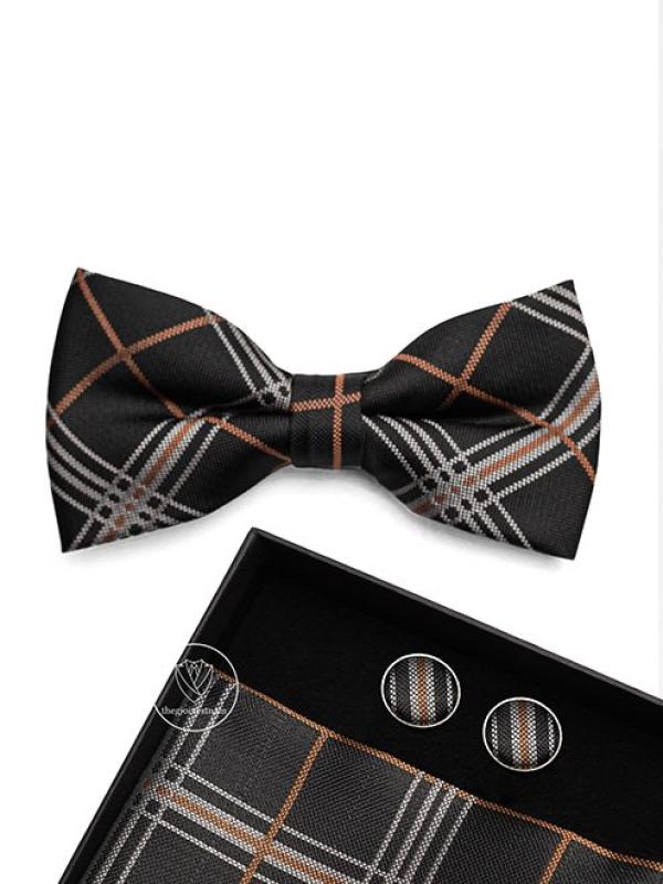 Set Phụ Kiện Đen Kẻ Sọc TGCB14 - hình 1