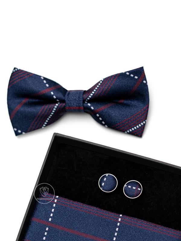 Set Phụ Kiện Xanh Than Kẻ Sọc TGCB15 - hình 1