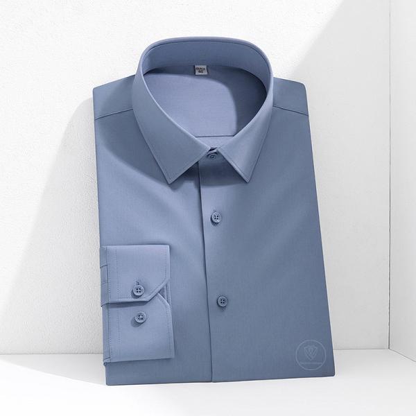 Áo Sơ Mi Nam Xám Ghi Sợi Tre TGSM02 - hình 1