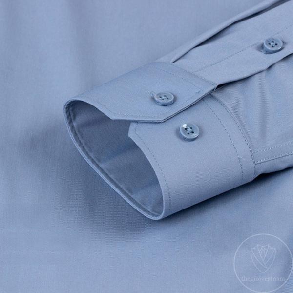 Áo Sơ Mi Nam Xám Ghi Sợi Tre TGSM02 - hình 3
