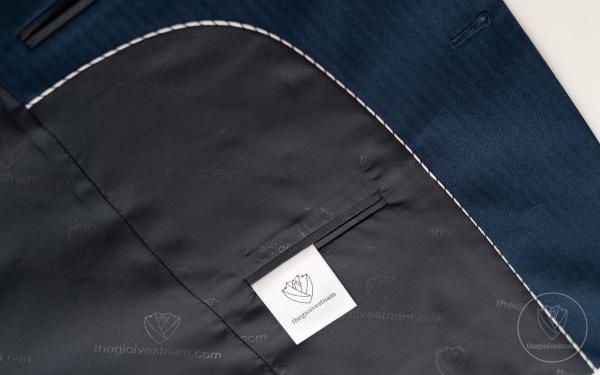 Bộ Suit Xanh Navy Họa Tiết Kẻ Sọc Modern Fit TGS381 - hình 5