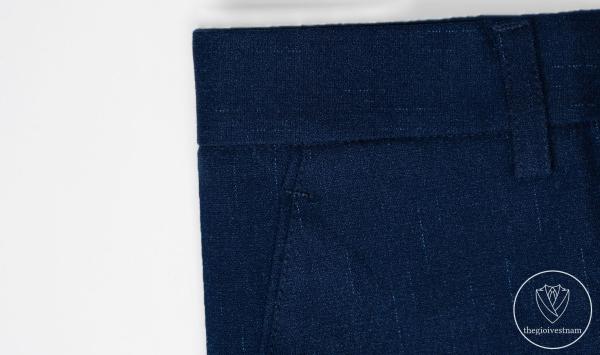 Bộ Suit Xanh Navy Sọc Xước Modern Fit TGS350 - hình 6