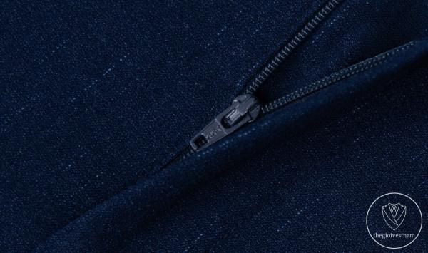 Bộ Suit Xanh Navy Sọc Xước Modern Fit TGS350 - hình 5
