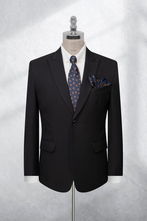 Bộ Suit Đen Dày Cao Cấp Classic Fit TGS353 - hình 1