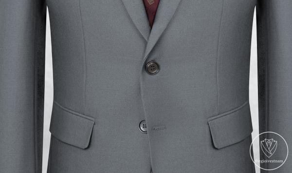 Bộ Suit Xám Chấm Bi Classic Fit TGS354 - hình 3