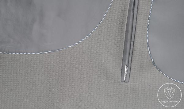 Bộ Suit Xám Trắng Caro Modern Fit TGS355 - hình 4