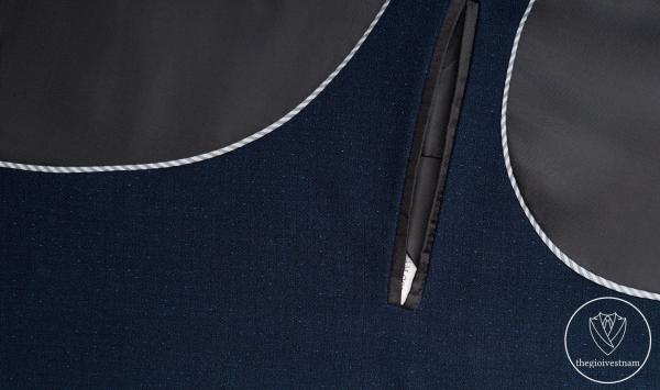 Bộ Suit Xanh Đen Chấm Nhỏ Modern Fit TGS356 - hình 4