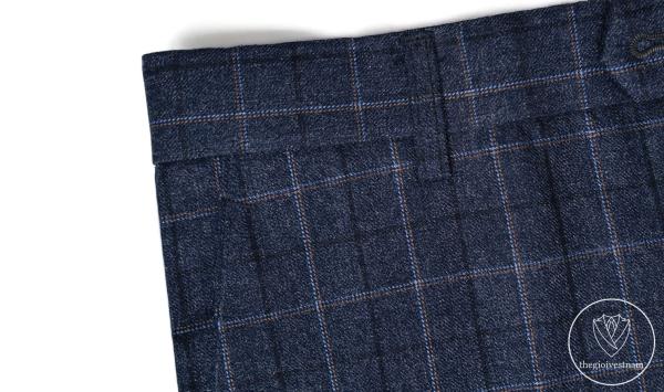 Bộ Suit Caro Xanh Sọc Vàng Modern Fit TGS359 - hình 6