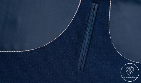 Bộ Suit Xanh Navy Caro Ẩn Modern Fit TGS360 - hình 4