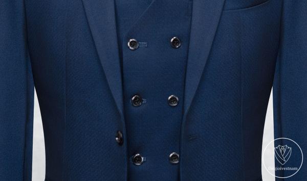 Bộ Suit Xanh Navy Caro Ẩn Modern Fit TGS360 - hình 5