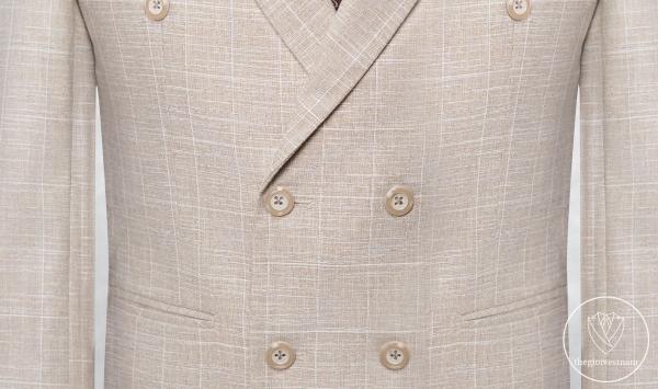 Bộ Suit Beige Kẻ Caro Modern Fit TGS364 - hình 3