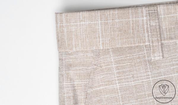 Bộ Suit Beige Kẻ Caro Modern Fit TGS364 - hình 4