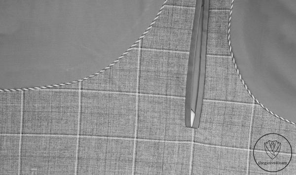 Bộ Suit Ghi Xám Kẻ Caro Modern Fit TGS365 - hình 5