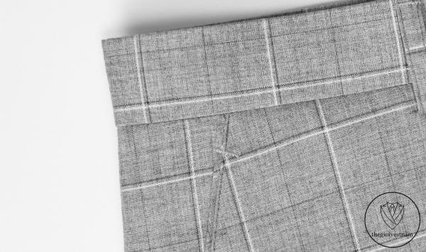 Bộ Suit Ghi Xám Kẻ Caro Modern Fit TGS365 - hình 6