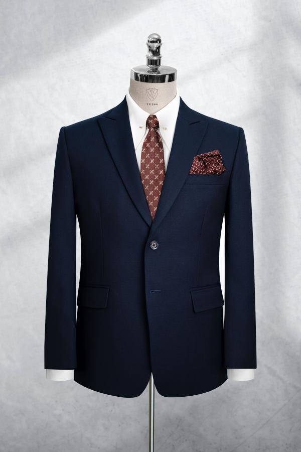 Bộ Suit Xanh Đen Cao Cấp Classic Fit TGS366 - hình 1