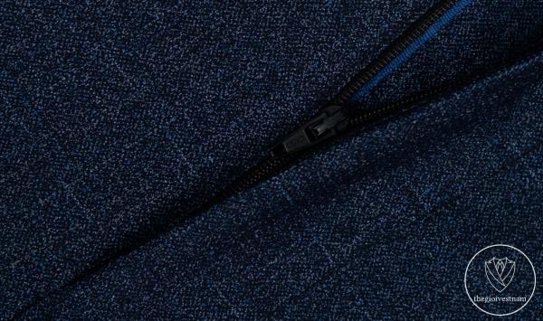 Bộ Suit Xanh Đậm Sọc Xước Classic Fit TGS367 - hình 5