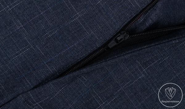 Bộ Suit Xám Đậm Kẻ Ô Classic Fit TGS368 - hình 5