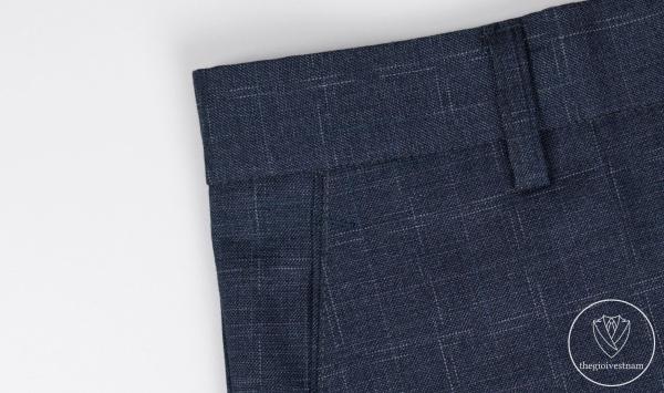 Bộ Suit Xám Đậm Kẻ Ô Classic Fit TGS368 - hình 6