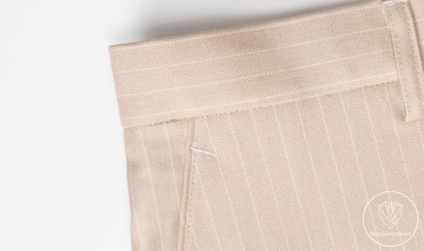 Bộ Suit Kem Nhạt Kẻ Sọc Modern Fit TGS369 - hình 7